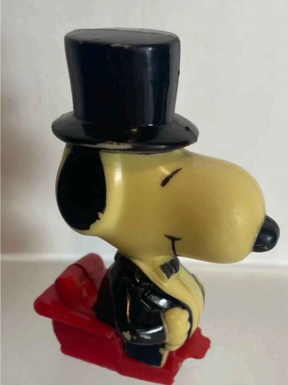 Vintage Snoopy Plastic Figure From 1950s Hong Kong Car PLEASE READ Snoopy Only